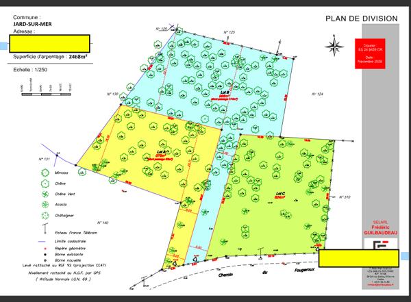 Terrain à bâtir 968 m² à Jard-sur-Mer 85520