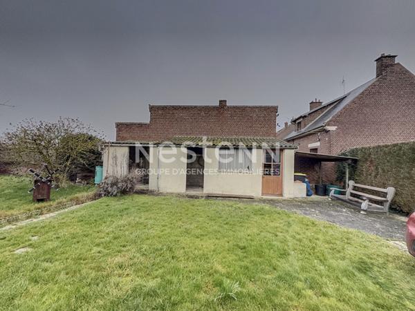 Maison à vendre à QUESSY (02700) TERGNIER - 2 CHAMBRES - 77 M² - TERRAIN 500 m² - GARAGE