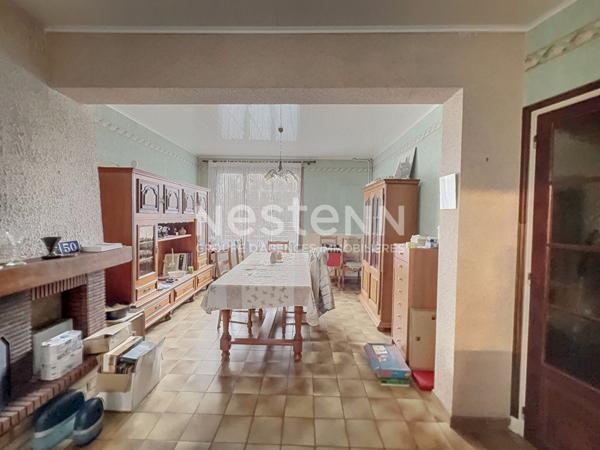 Maison à vendre à QUESSY (02700) TERGNIER - 2 CHAMBRES - 77 M² - TERRAIN 500 m² - GARAGE