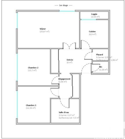 Appartement à vendre 3 pièces 69,49 m² Draveil
