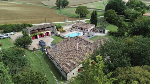 Bourg-de-Visa (82190) BOURG DE VISA Superbe Maison Quercynoise en Pierre avec Maison d’Amis, Appartement, Piscine