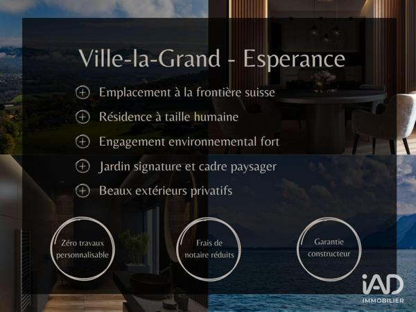 Appartement à vendre 2 pièces 48 m² Ville-la-Grand