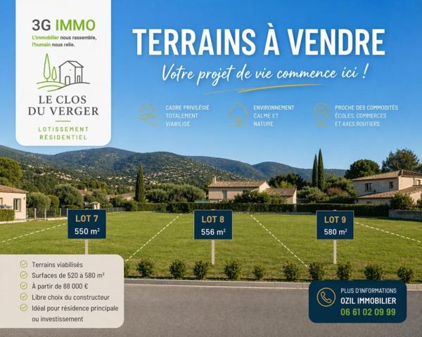 Vente / Terrain constructible