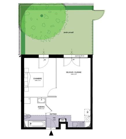 Appartement à vendre 2 pièces 43 m² Avrillé