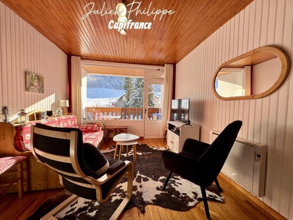 À VENDRE – CHARMANT T2 AU PIED DES PISTES À SAINT-LÉGER-LES-MÉLÈZES !