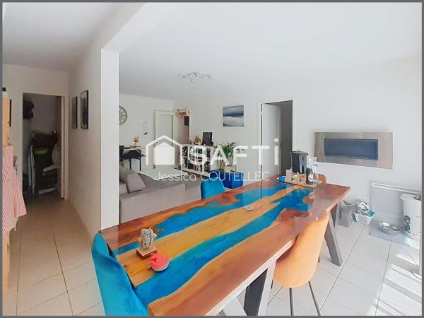 Appartement T2 avec terrasse, parking et garage fermé