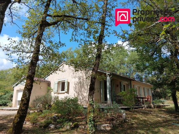 Cahors 46000 maison de plain-pied 3 chambres terrain 2500 m²