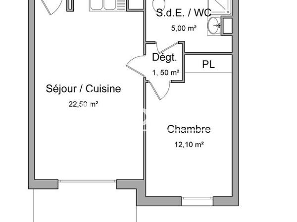 Location Appartement 2 pièces 41.1 m² - CITY LINE B36 Avignon 84000