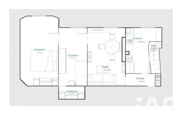 Appartement à vendre 3 pièces 48 m² Paris 12