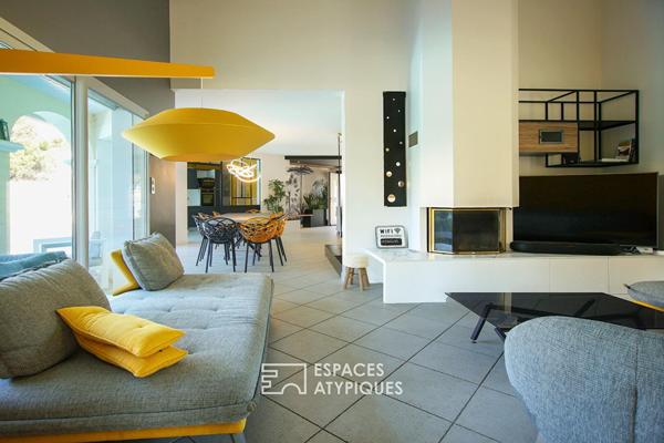 Villa contemporaine avec piscine et spa à deux pas de la plage