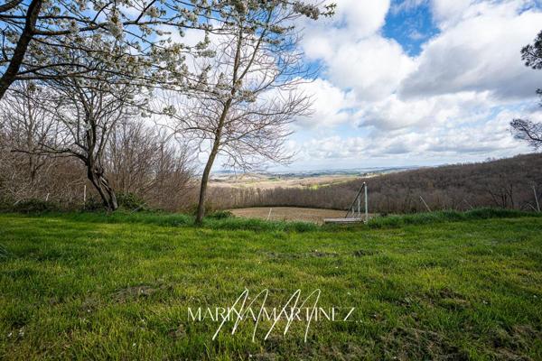 Propriété de caractère en pierre - Domaine avec gîte, terres, forêt et vue panoramique - Proche Limoux