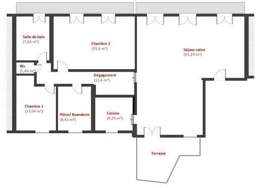 03200 VICHY - APPARTEMENT- 4 PIÈCES AVEC 2 BALCONS -TERRASSE -BOX ET CAVE -COEUR DE VILLE