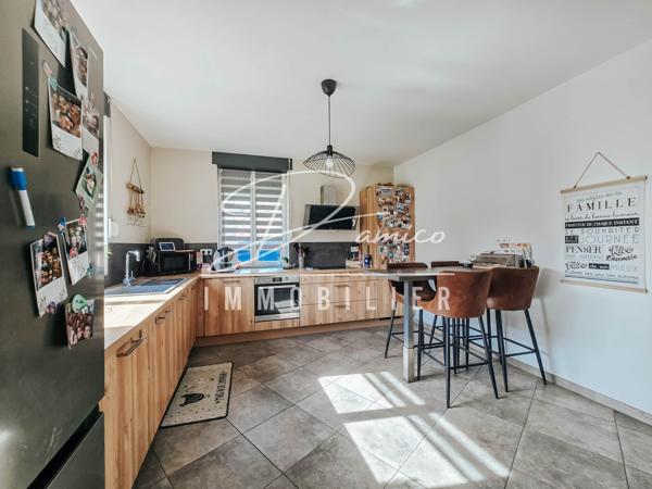 Maison plain-pied 102 m² avec jardin, garage et portail motorisé à haynecourt proche axes cambrai douai