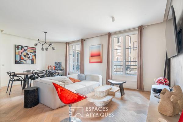 Appartement contemporain dans un immeuble art déco
