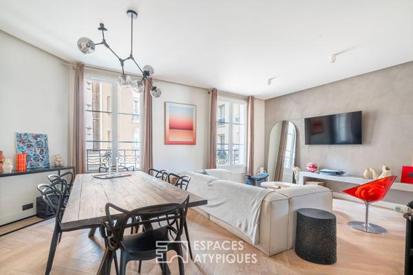 Appartement contemporain dans un immeuble art déco