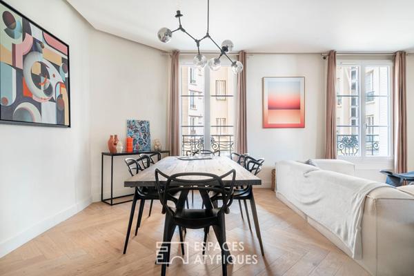 Appartement contemporain dans un immeuble art déco
