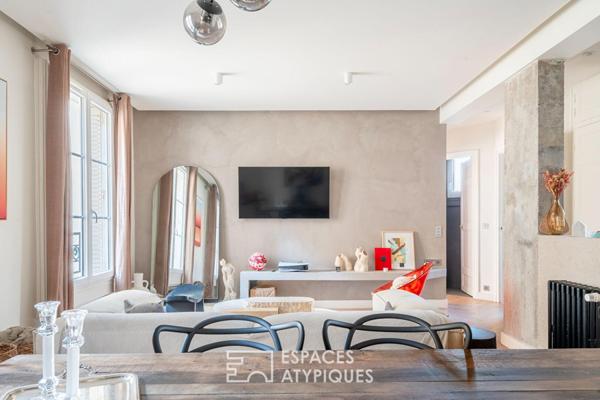 Appartement contemporain dans un immeuble art déco