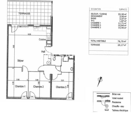 Appartement T4 de 77m² Istres