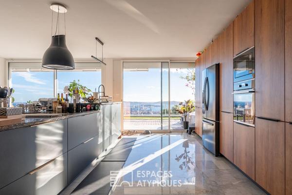 Appartement vue mer et rade avec terrasse