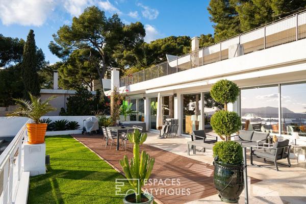 Appartement vue mer et rade avec terrasse