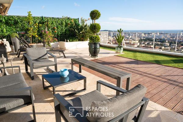 Appartement vue mer et rade avec terrasse