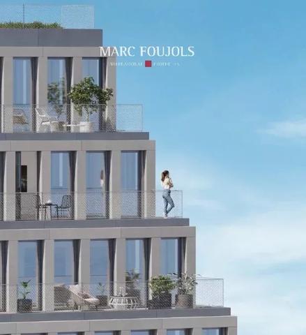 LYON – appartement luxe neuf 3 pièces, grande terrasse panoramique SUD, parking