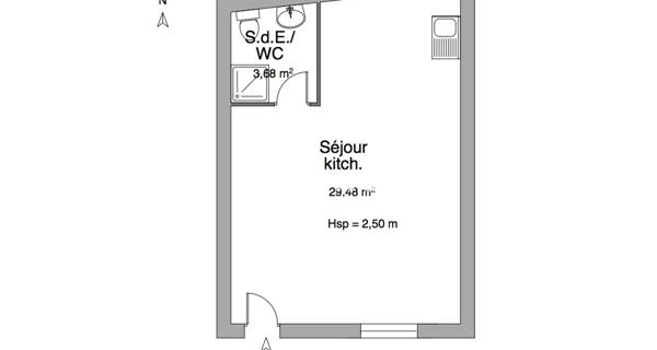 Location Studio meublé 32.76 m² - Clermont-ferrand 63000