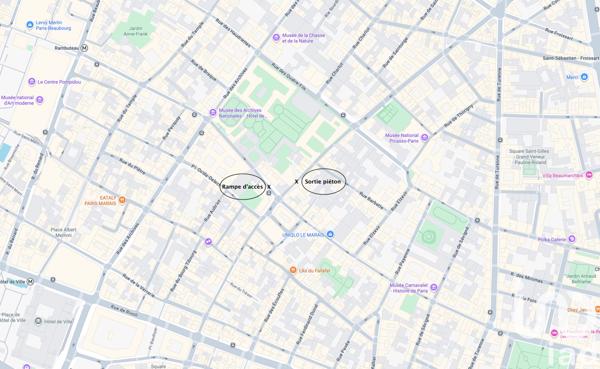 Parking à vendre 23 m² Paris 3