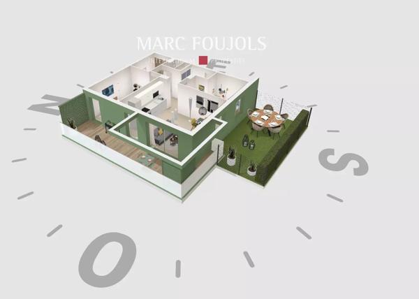 Nice Sainte-Marguerite – 3 pièces avec jardin privatif, parking et piscine