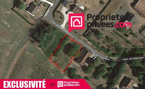 Terrain constructible de 860 m2 à Choussy 41700