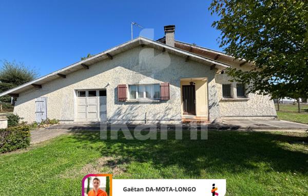 Potentiel à saisir : maison de 65 m2 avec garage et terrain en centre-ville de Salles