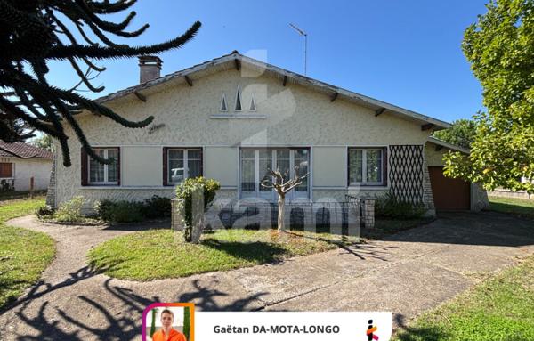 Potentiel à saisir : maison de 65 m2 avec garage et terrain en centre-ville de Salles