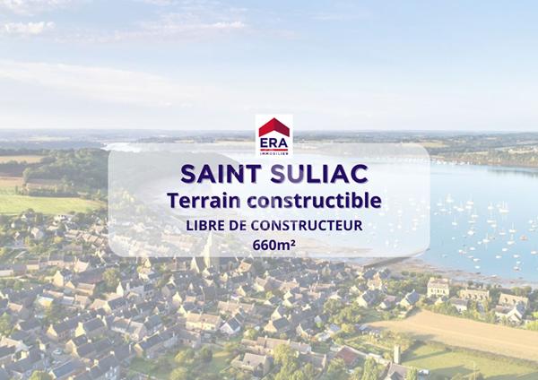 TERRAIN constructible à vendre 660m² SAINT SULIAC