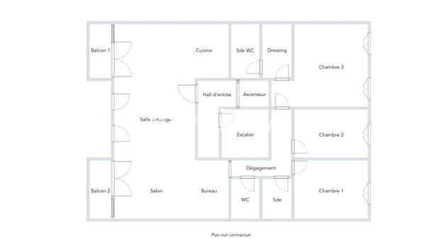 Appartement 4 pièces - 130 m² Bien prestige