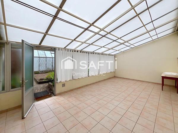 Maison 4 pièces 83M2 + Veranda de 30 M2 + Garage et atelier