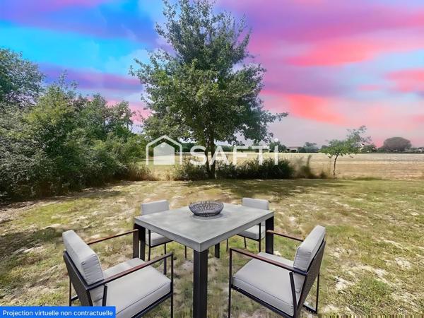 Maison 4 pièces 100 m2 - MONTBETON - Vue Champs