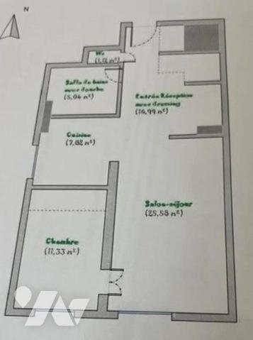 NEUILLY SUR SEINE - PLACE GOURAUD - 2/3 PIECES. 68 m². 4ème étage