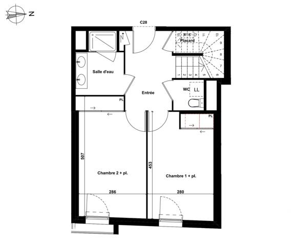 Appartement 4 pièces de 90 m² à Aix-en-Provence (13090)
