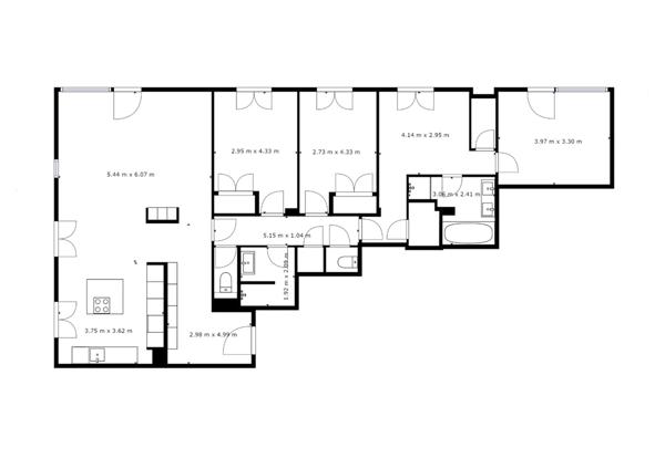 Appartement familial T5 rénové avec grand balcon – Résidence arborée – Lyon 9e Saint-Rambert