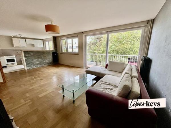 Appartement 4 chambres balcon plein Sud vue dégagée verdure, 2 min panneau Caen
