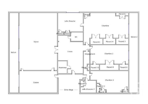 Appartement T5 à vendre  5 pièces - 125,84 m2 LYON - 69004