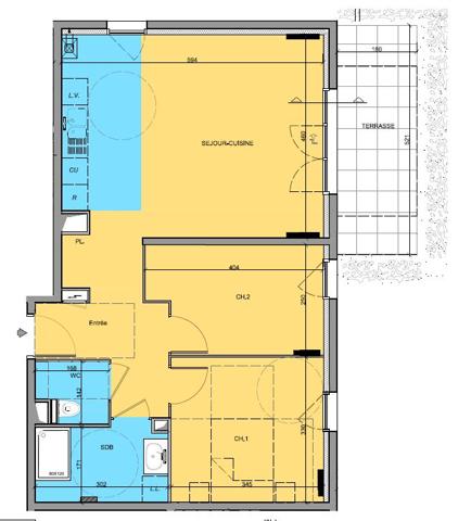 Appartement ROUEN 63.2 m²