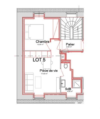 Appartement à vendre 2 pièces 33 m² Saint-Martin-des-Champs