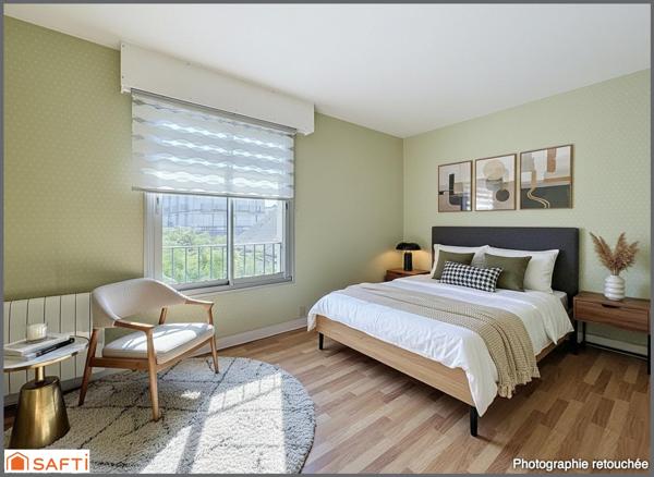 147 m2 avec vue Loire, balcons et garage.