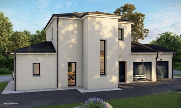 Maison de ville de 119m2 avec 4 chambres sur 300m2 de terrain.