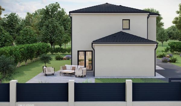 Maison de ville de 119m2 avec 4 chambres sur 300m2 de terrain.