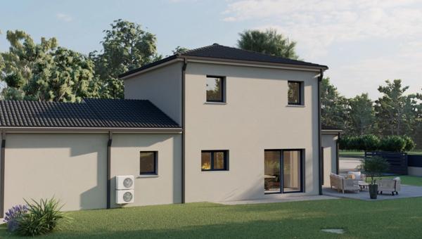 Maison de ville de 119m2 avec 4 chambres sur 300m2 de terrain.