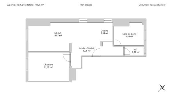 Appartement Paris 17e - SQUARE JEAN LECLAIRE