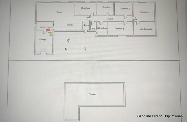 BARENTIN – Maison familiale de plain-pied, 5 chambres, toiture récente et jardin paysager