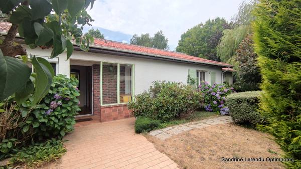 BARENTIN – Maison familiale de plain-pied, 5 chambres, toiture récente et jardin paysager
